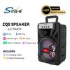 Sing-E Zqs6138 Mochila Micrófono Altavoz Inalámbrico Bluetooth Exterior Discurso en Vivo Altavoz Colorido RGB