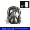 Máscara de Gás 6800 Máscara Facial Completa Proteção para Pintura a Spray Polimento Rosto Inteiro Campo de Visão Amplo Capuz Especial Proteção contra Poeira Gás Venenoso