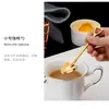 Cuchara Mezcladora de Mango Largo para Postres y Té con Leche, Cuchara para Café de Acero Inoxidable 304, Cuchara Mezcladora de Mango Largo para Postres y Té con Leche, Uso Doméstico