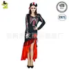 Vestido de Esqueleto Día de Muertos para Niña Grande Vestido de Terror de Halloween Disfraz de Fiesta Cosplay