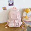 Mochila Transfronteiriça para Mulheres, Grande Capacidade, Estilo Coreano Casual, Mochila Escolar para Estudantes, Estilo Campus, Montanhismo ao Ar Livre, Mochila de Viagem Leve