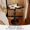 Mesita de noche de mariposa para uso doméstico en sala de estar y dormitorio, estilo francés de lujo ligero creativo vintage en blanco y negro, gabinete lateral, estante de almacenamiento de mesita de noche