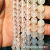 Faceta corte canto terra pedra natural ágata contas soltas facetadas contas diy joias artesanais acessórios de roupas atacado