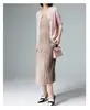 Vestido Largo de Tirantes Plisado Estilo Francés Sin Planchar, Vestido de Casa para Dormir, Se Puede Usar Afuera 96078