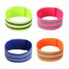 5cm de largura elástico elástico Velcro duplo reflexivo braço cinta leggings reflexiva andar andar noite correr ao ar livre segurança de tráfego