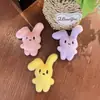 Lindo Peluche de Dibujos Animados Conejo con Orejas Plegables Colgante Broche Bolsas Zapatos Accesorios Accesorios Accesorios de Muñeco Conejo