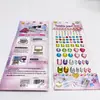 Nuevo Color de Cristal de Diamante Pegatina Transparente Manualidades Infantiles DIY Pegatina de Diamante Funda de Teléfono Móvil Accesorios de Decoración para Coche Pegatina