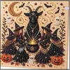 Pintura de Diamantes 5D Transfronteriza Más Vendida de Halloween con Perlas, Set DIY, Portátil, Arte para el Hogar, Adorno Decorativo Hecho a Mano