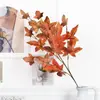 Nuevo ProductoQi Hao Arte Floral Artificial Hoja de Arce de 5 Ramas Comercio Electrónico Transfronterizo Acción de Gracias Decoración de Hoja de Arce Artificial