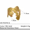 Anillo Yusen Europeo y Americano Transfronterizo de Acero Inoxidable Chapado en Oro de 18K y Color Plateado Combinación Nicho de Gama Alta Joyería de Mano Acero de Titanio No se Desvanece