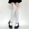 Calcetines altos para niños con calcetines apilados para botas temporada de primavera y otoño calcetines para botas altas grises calcetines de rodilla JK otoño e invierno mujer