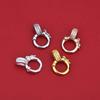 Colar Pingente Ouro e Prata Fecho Universal Cordão Pingente Preservador de Cor Fecho de Joia Zircônia Acessório Universal DIY