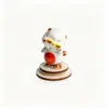 Adornos Rotatorios de Cerámica para Animales Pequeños Conejo de Cerámica Mahjong Gato de la Fortuna Juguetes Giratorios Regalos Adornos Artesanales