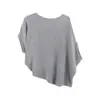 Nueva Camisa de Punto Negra de Manga Murciélago para Mujer Verano 2026, Nuevo Top de Punto Elegante de Manga Corta, Disponible para Venta al por Mayor y Distribución