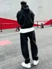 2025 nueva tendencia otoño/invierno estilo coreano minimalista casual chaqueta sudadera con capucha gruesa forrada de polar