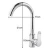 Grifo de Cocina Frío y Caliente Lavabo para Lavar Verduras Fregadero para Lavar Platos Fregadero Doméstico a Prueba de Salpicaduras Grifo Frío y Caliente Booster