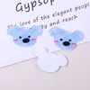 Parche Acrílico Estampado Lindo DIY Hecho a Mano Accesorios Pequeños Funda para Teléfono Celular Agujero Zapato Accesorios para el Cabello Pasador Broche Material