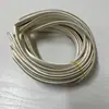 Faixa de cabelo de tecido cor de doce 15cm x 36,5cm faixa de cabelo com faixa de cabelo de tecido acetinado curvado material DIY acessórios de cabelo