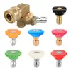 Cabezal de conversión de pistola de agua para máquina de limpieza de alta presión, accesorios universales ajustables de 360 grados, conector de limpieza de ángulos muertos de junta de 1/4 de pulgada de conexión rápida
