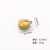 Jackfruit Medio Cortado Micro-Paisaje Fruta Artificial Piezas Lindas Decoración Hecha a Mano DIY Accesorios para Colgar Pasador Piezas de Accesorio para el Cabello