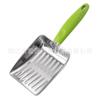 Pala para Arena de Gato Transfronteriza Acero Inoxidable Agujero Fino Engrosada Mango Largo Metal Acero Inoxidable Pala para Arena de Gato