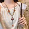 Serie Dopamina de Verano~Collar Divertido de Colores Dulce Fresco Accesorio Femenino Estilo Coreano ins Nicho Cadena para Clavícula de Alta Gama