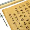 Papel de Arroz Batik Dorado de Colores para Caligrafía, Papel Especial para Letra Pequeña Regular, Regla Creativa Semi-Madura de Seis Pulgadas, Papel de Exposición Nacional