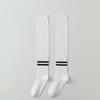 MIHIMIHI calcetines altos estilo preppy de moda para otoño e invierno para mujer de felpa absorbentes de sudor antibacterianos transpirables calcetines deportivos blancos