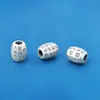 Nuevas Cuentas de Barril Sutra del Corazón de Plata Pura S999 Retro Estilo Chino Nuevo Cuentas de Transferencia DIY Accesorios para Pulsera Wenwan Pulsera Bodhi