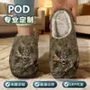Pantuflas de Algodón para Hombre, Pantuflas Cálidas para el Hogar de Otoño e Invierno para Mujer, Pantuflas de Algodón Peludo Estampadas de Comercio Exterior, Pod Cross-Border Jit Dropshipping