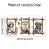 Fan Xi fun-b39 cartoon gatinho filhote de cachorro tríptico foto moldura quarto das crianças decoração de parede adesivos de parede atacado
