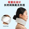 Soporte de cuello de esponja anti-arqueo transpirable sensación fresca cubierta para la columna cervical protección del cuello almohada de oficina funda para corregir la postura al sentarse