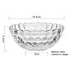 Cuenco Pequeño de Cristal Europeo Transparente para Frutas y Verduras, Cuenco para Ensalada de Frutas y Verduras, Cuenco para Postres de Frutas, Cuenco Creativo para Caramelos