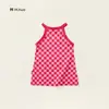 Ropa Infantil Jella Vestido de Tirantes para Niñas Verano 2025 Bebé Rojo Rosa Estilo Coreano Vestido Falda de Playa para Niños Pequeños y Medianos