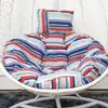 Cojín Grueso para Cesta Colgante, Cojín para Silla Colgante Tipo Nido de Pájaro de Ratán, Cojín Individual para Silla Colgante, Cojín Redondo para Mecedora Extraíble y Lavable