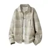 Camisa cárdigan de alta calidad, peso pesado, con cuello para hombre, elegante y guapa, chaqueta holgada de manga larga