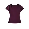 Camiseta Quadrada de Manga Curta de Alta Qualidade para Mulheres, Top Base Versátil Slim-Fit de Verão, Tendência Atacado
