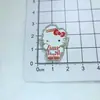 Nuevos dijes acrílicos estilo coreano plateado brillante de gato para fundas de teléfono DIY, decoraciones de zapatos, imanes de nevera, pinzas para maquillaje y pegatinas de materiales