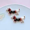 Accesorios de Perro Salchicha de Dibujos Animados, Charms para Zapatos DIY, Pinzas para el Cabello, Adornos para el Cabello, Pegatinas para Funda de Teléfono, Colgantes para Llavero