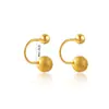 Amazon transfronterizo mate geométrico redondo de alta calidad C-shaped ear nail diseño simple de espiral U-shaped ear nail