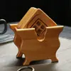 Porta-copos de Chá, Tapete de Chá Kung Fu, Conjunto de Porta-xícaras de Chá, Bandeja de Chá, Tapete de Isolamento Térmico, Tapete de Bambu, Bandeja de Chá, Acessórios para Cerimônia do Chá, Utensílios de Bambu