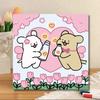 Pintura a Óleo Digital de Cachorro com Linha DIY Colorir à Mão Grafite Desenho Animado Fofo Decoração Curativa Fabricante Atacado