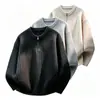 Amazon Transfronterizo 2026 Invierno Nuevo Estilo Coreano Suéter de Punto Pulóver con Media Cremallera para Hombre Capa Base para Hombre