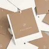 Papel Kraft Estilo Nuevo Tarjeta Blanco Crema, Etiquetas para Ropa de Diseño Minimalista de Nicho, Etiquetas Personalizadas para Ropa de Hombre y Mujer, Etiquetas Colgantes Personalizadas