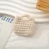 Mini Bolsos Tejidos a Mano, Ropa de Bebé, Bolsos de Mano Decorativos Tejidos, Accesorios de Peluche para Vestir Muñecas de Algodón