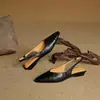 Chuyuji Simples e Elegante Confortável para o Trabalho Versátil Emagrecedor Decote V Moderno Sapatos e Sandálias de Bico Fechado de Luxo Leve