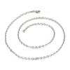 Estilo Japonés y Coreano Moda Simple para Estudiantes Cadena Delgada Estilo Francés Diario Mini Collar Pulsera Acero de Titanio Cadena de 18k traje