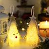 Suministros para Decoración Navideña de Velas Colgantes Creativos para Árbol de Navidad Luminosos Muñecos Pequeños de Árbol de Navidad Decoraciones Colgantes