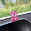 Adornos para coche lindo oso fresa pantalla de control central descompresión muñeco pequeño accesorios para coche 2024 nuevo decoración popular en internet