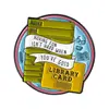Conjunto Divertido com Tema de Biblioteca de Elementos de Livro Alfinetes de Ouriço Desenho Animado Decoração Artística Estilo Ins para Bolsas e Acessórios de Roupa